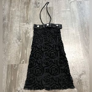 LES TOUT PETITS**Black Velvet Embellished Elegant Party Dress**Size 8 $189